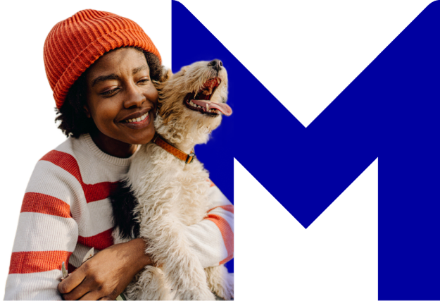 woman with dog